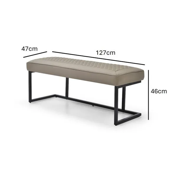 Indus Valley Athena Corner Dining Bench, Faux Leather 6