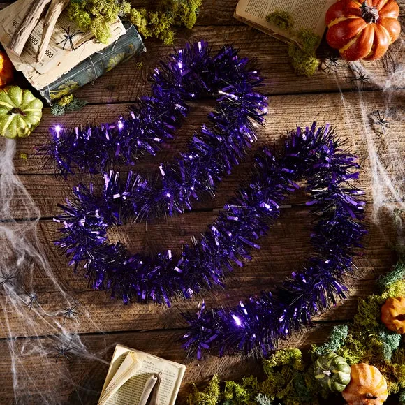 Black and Purple Tinsel