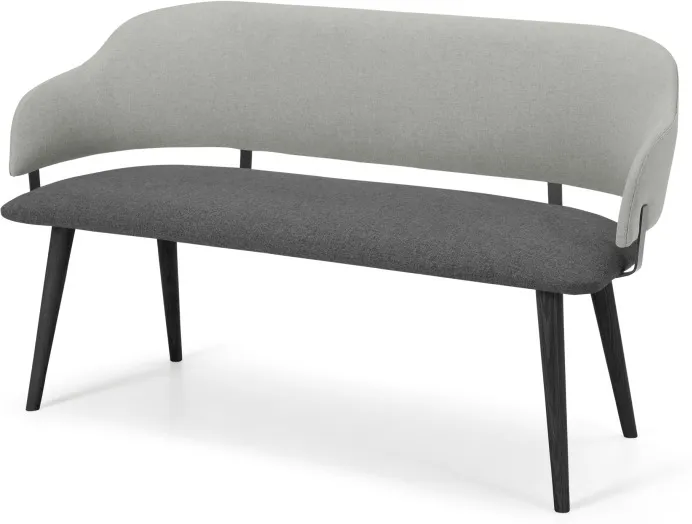 Neilson Dining Bench, Marl and Hail Grey