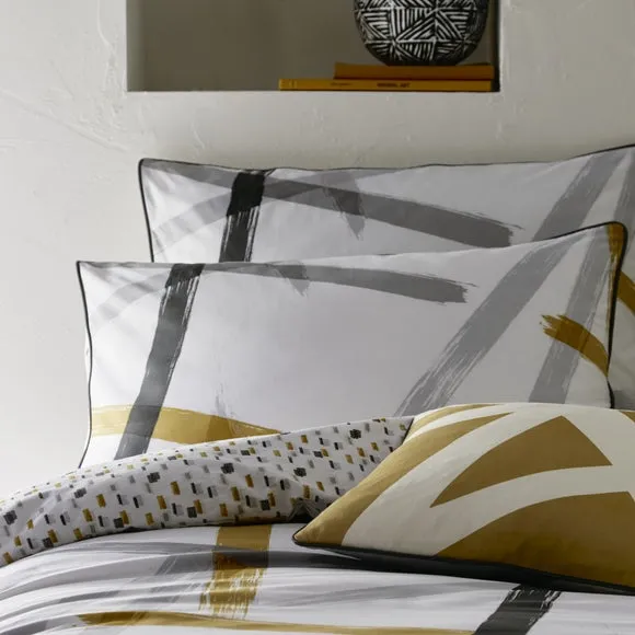Appletree Leda Abstract Print Reversible 100% Cotton Duvet Cover and Pillowcase Set 2