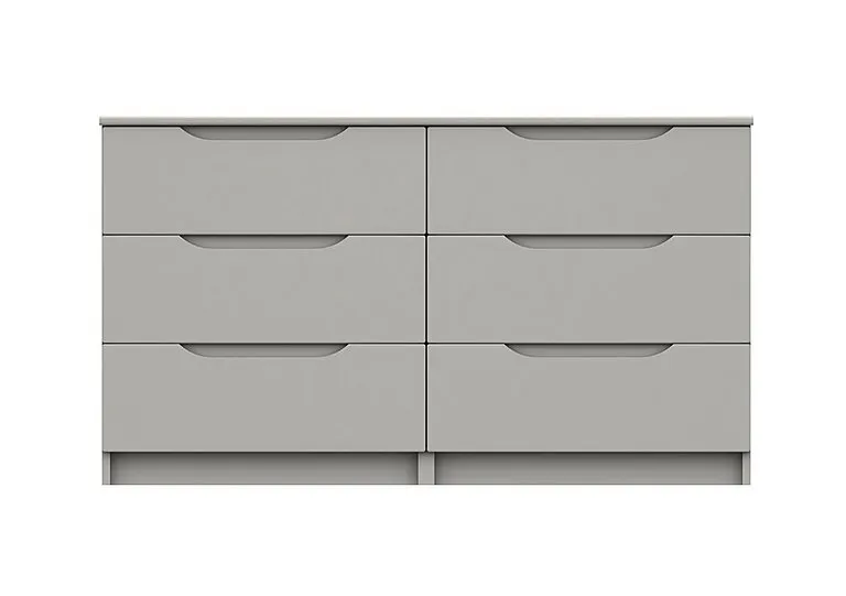 St Pancras 3 + 3 Drawer Chest - Light Grey