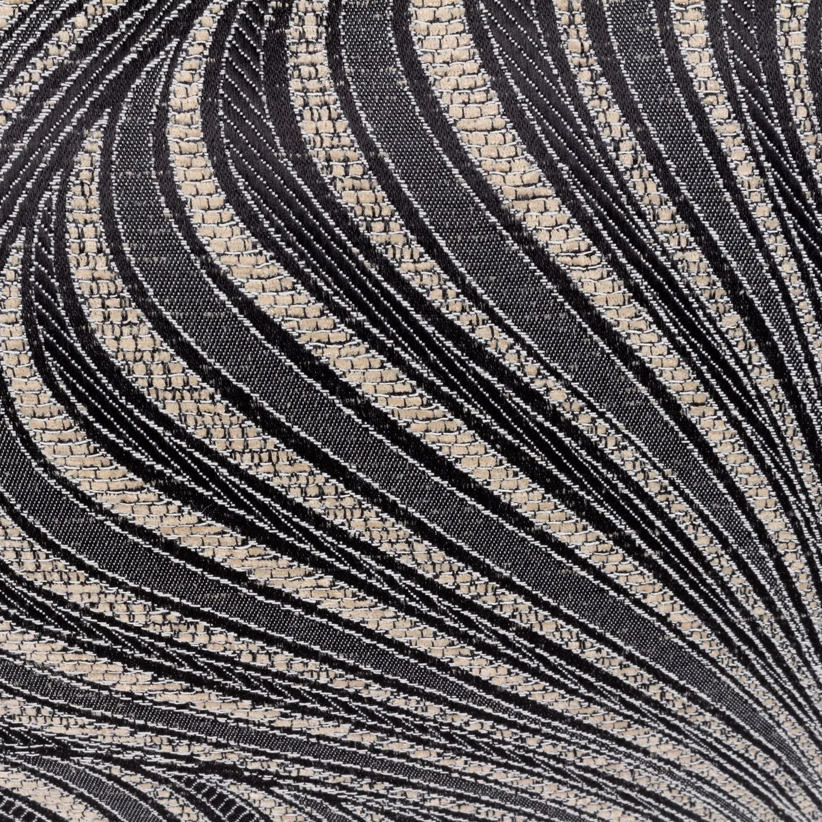 Paoletti Gatsby Jacquard Polyester Filled Cushion in Black 4