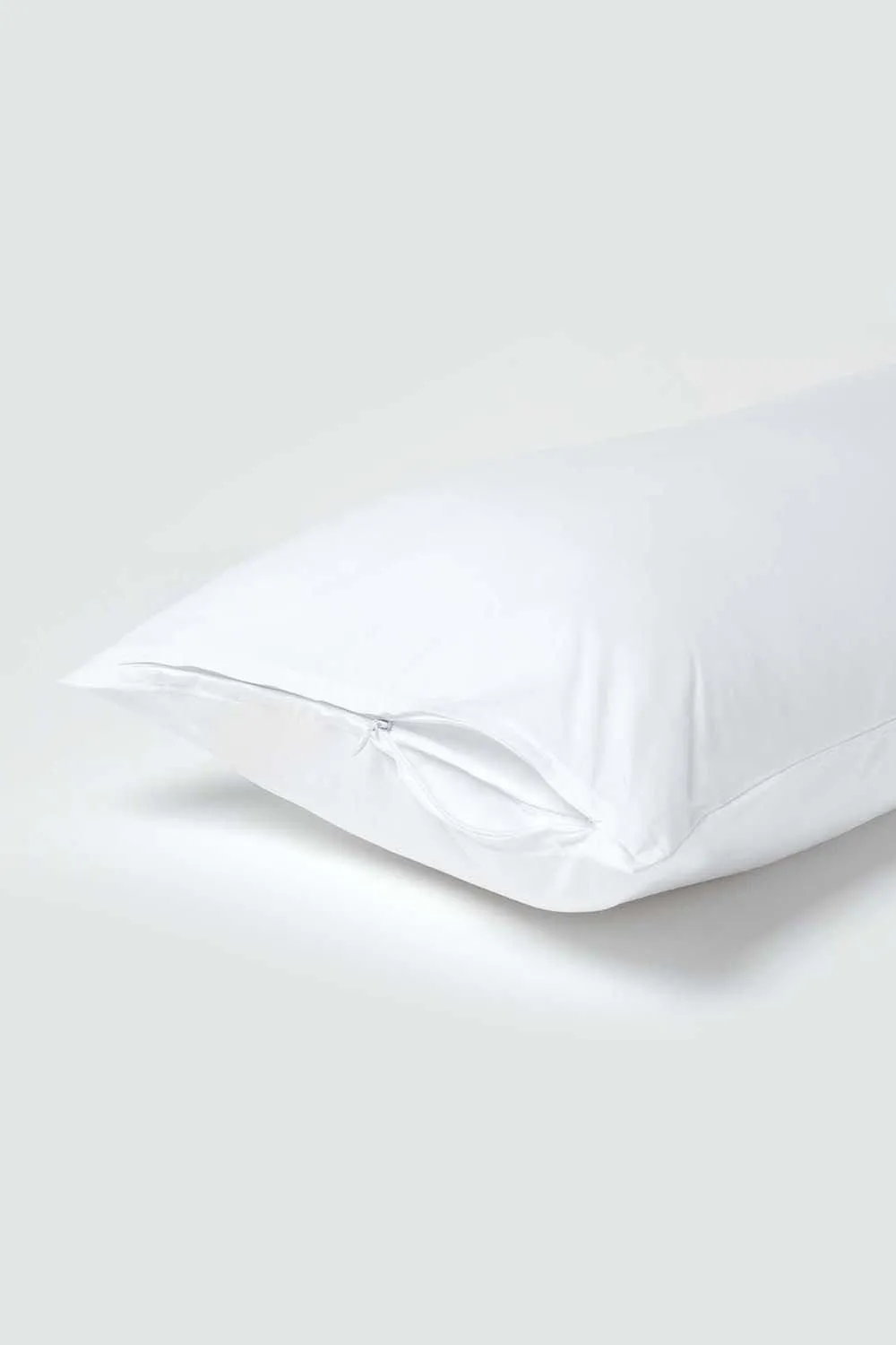Homescapes Continental Egyptian Cotton Pillowcase 200 TC, 40 x 80 cm in White 3