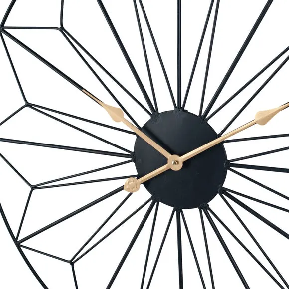 Black and Gold Geo Wall Clock 3