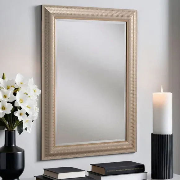 Yearn Textured Rectangle Wall Mirror 1
