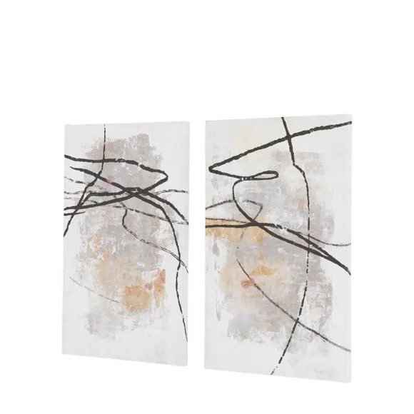 Cedar and Sage Set of 2 Tangled Form Canvases 2