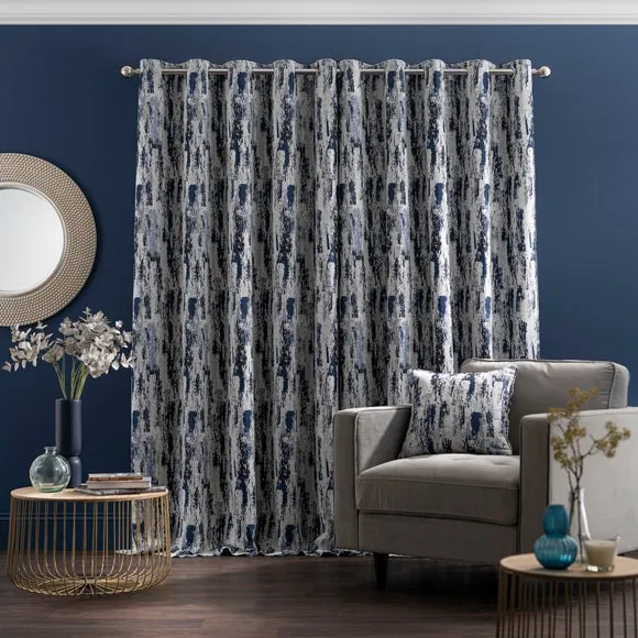Abstract Global Eyelet Curtains (Blackout Available) 5