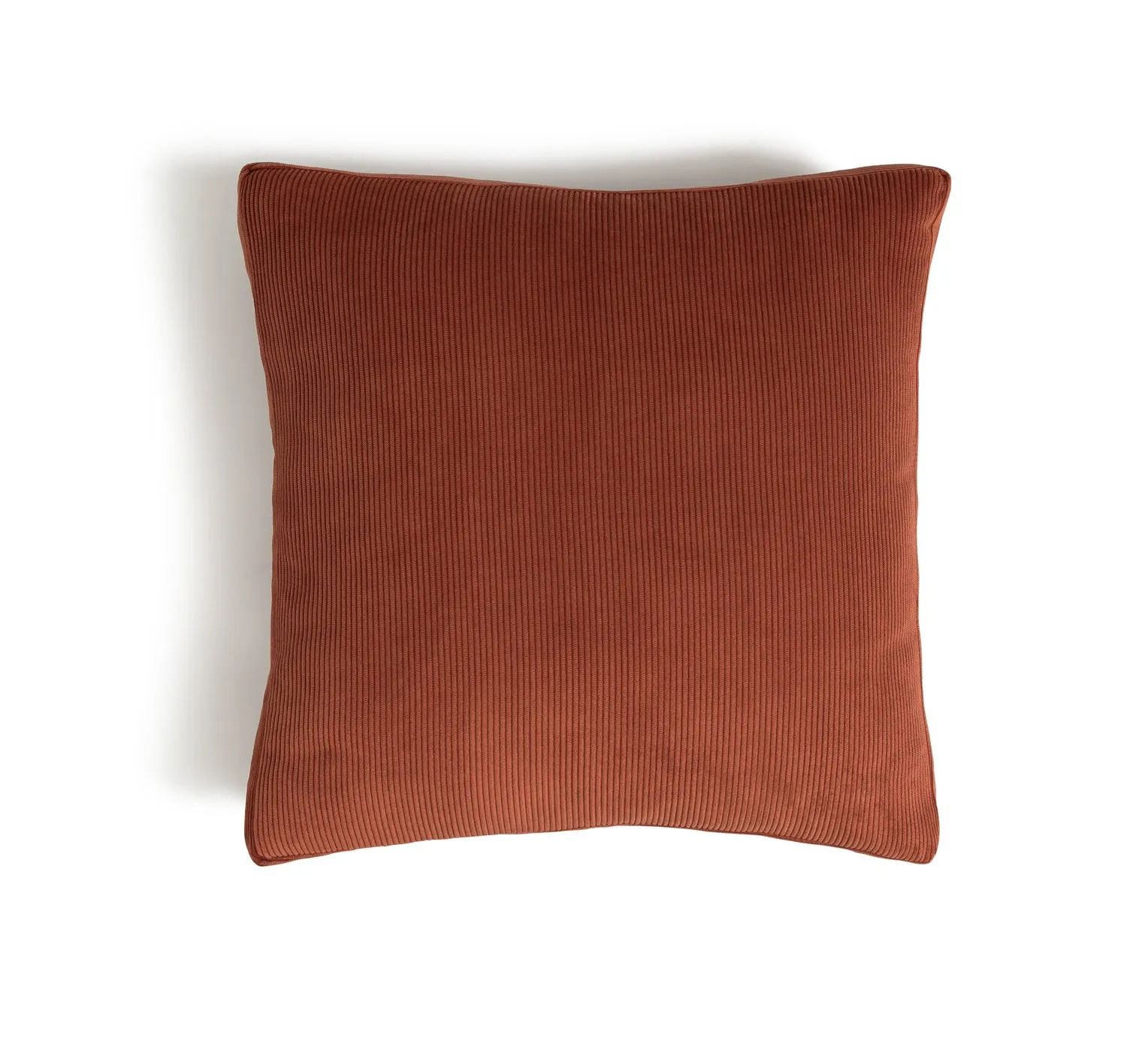 Habitat Cord Cushion - Burnt Orange - 50x50cm