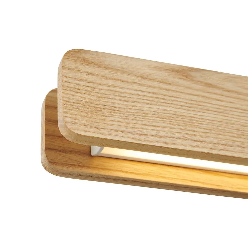 Nordlux Modern Indoor Pendant Light Brown Wood Intergrated LED 30, 000hrs - Mains Powered, IP20 4