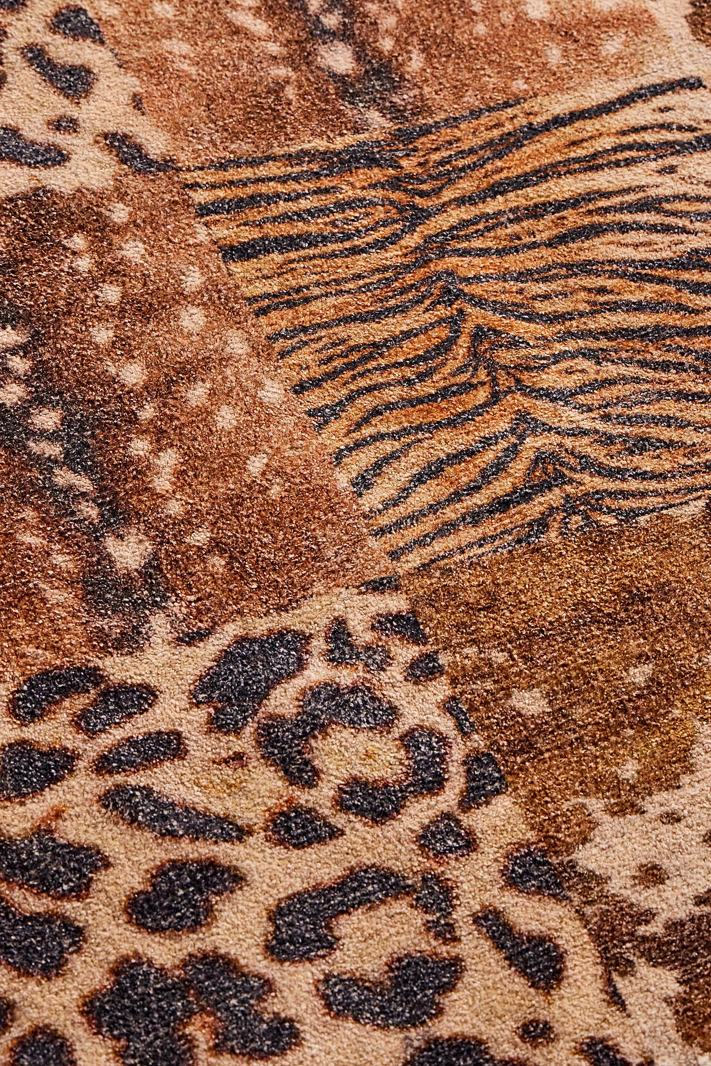 Eliza Animal Patchwork 3x5ft / 90x150cm Rug - Neutral 2