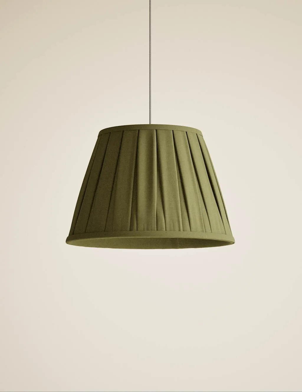 M&S Fabric Wide Pleated Shade Green