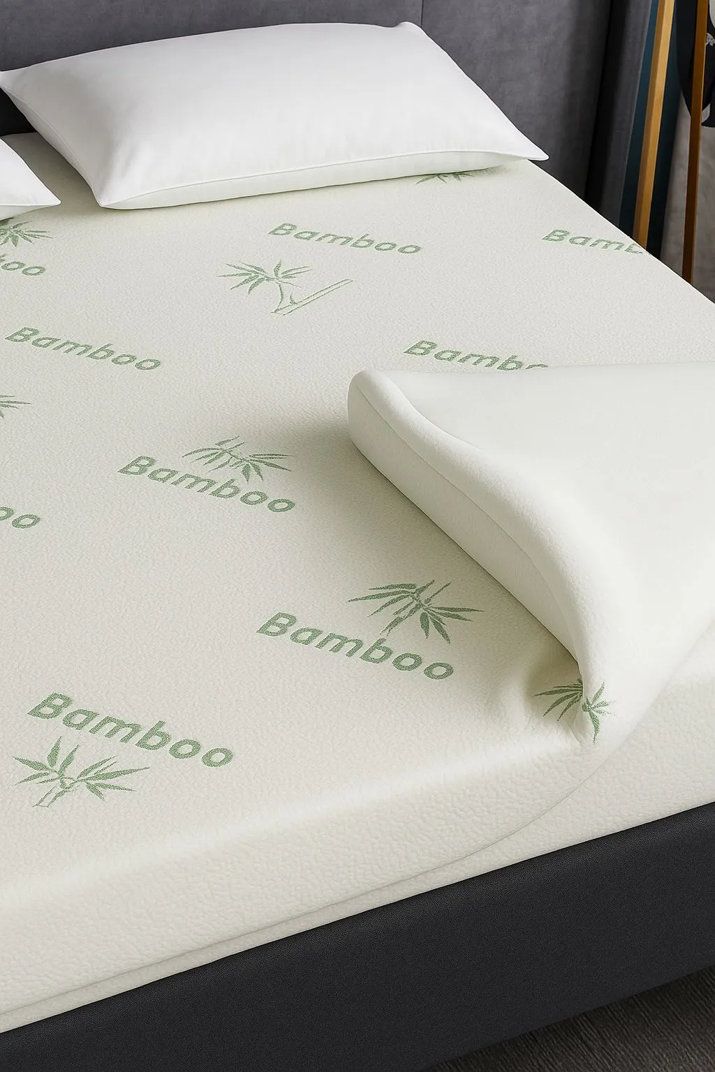GAVENO CAVAILIA Bamboo Mattress Topper in White