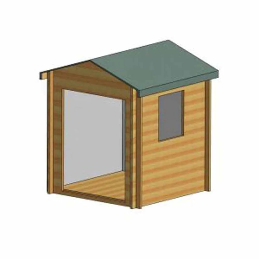Shires Bradley 19 mm Log Cabin 10 x 10 Feet in Blue 3