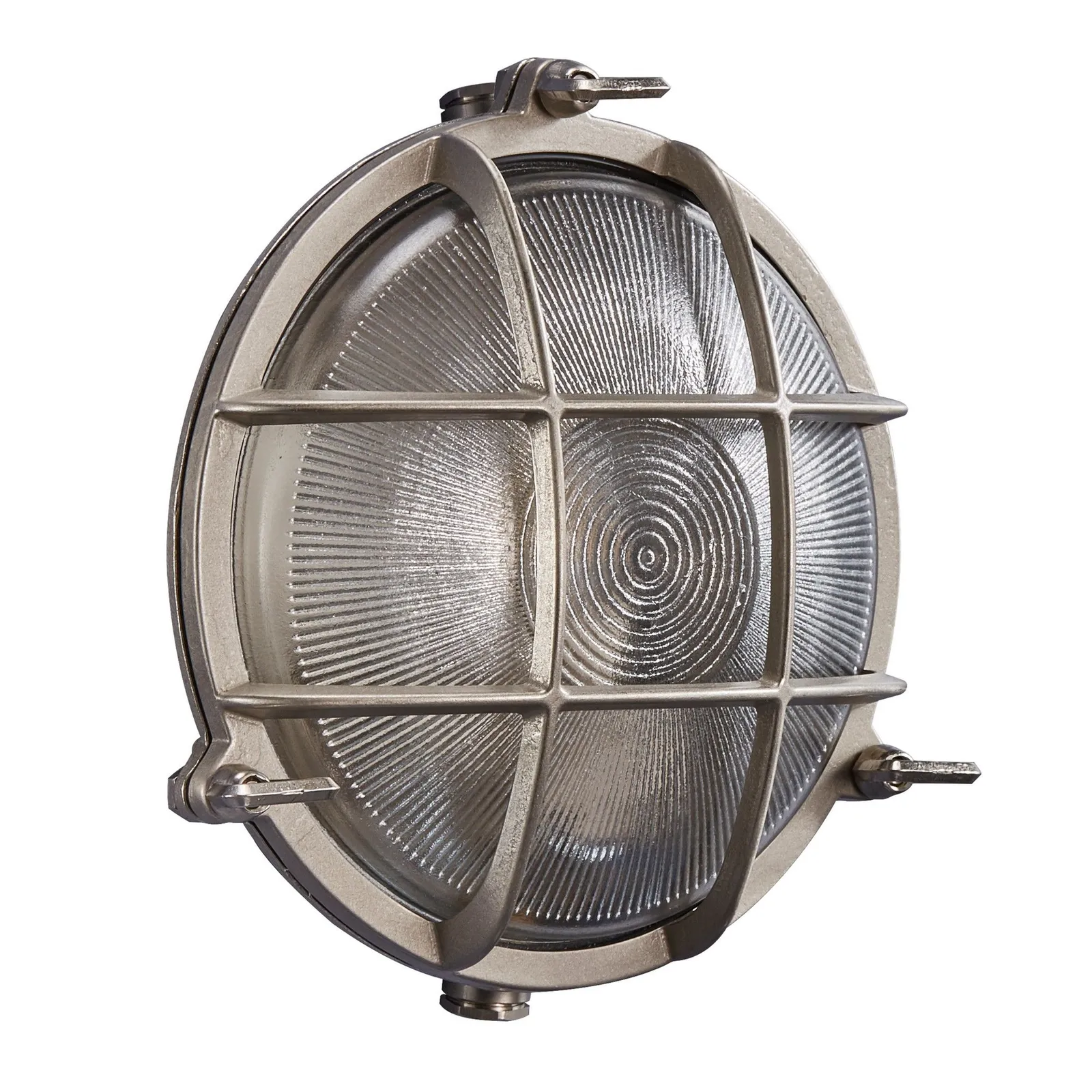 Nordlux Polperro Outdoor Wall Light Nickel Brass Garden E27 IP64 Mains in Metallic Silver 2