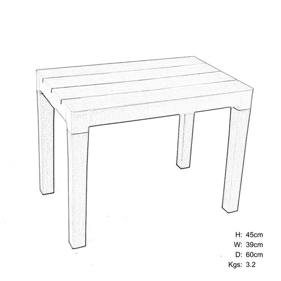 Trabella Roma 4 Seater Bench Rectangular Dining Set 4