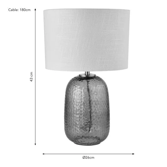 Melrose Glass Table Lamp 6
