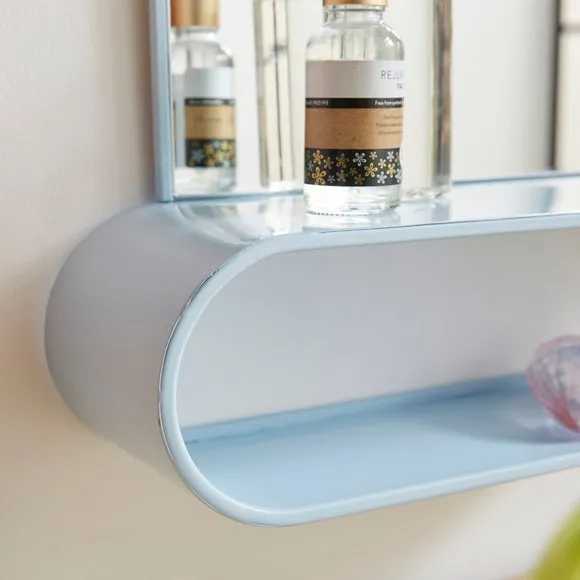 Elements Squoval Wall Mirror with Curling Shelf 2