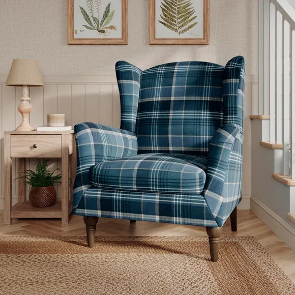 Charnwood Check Grande Armchair 1