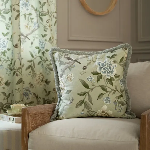 Sanderson Porcelain Garden Square Cushion