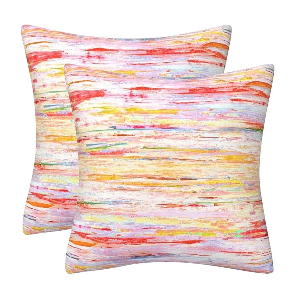 Nordara 2Pcs 50x50cm Colorful Abstract Cushion Covers