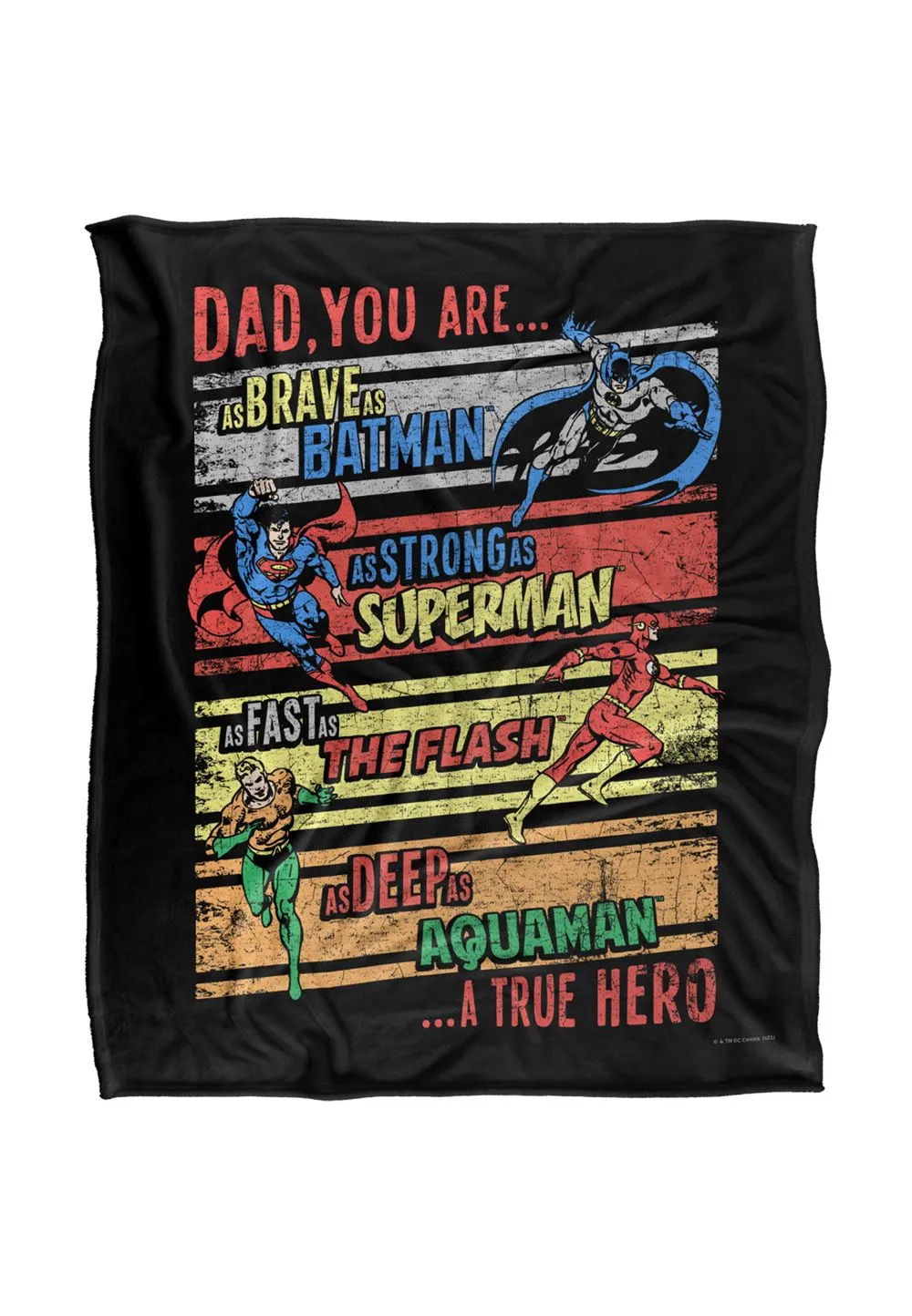 Warner Brothers Jla Aquaman, Batman, Flash, Superman Officially Licensed Silky Touch Super Soft Throw Blanket 152 x 127 cm in White