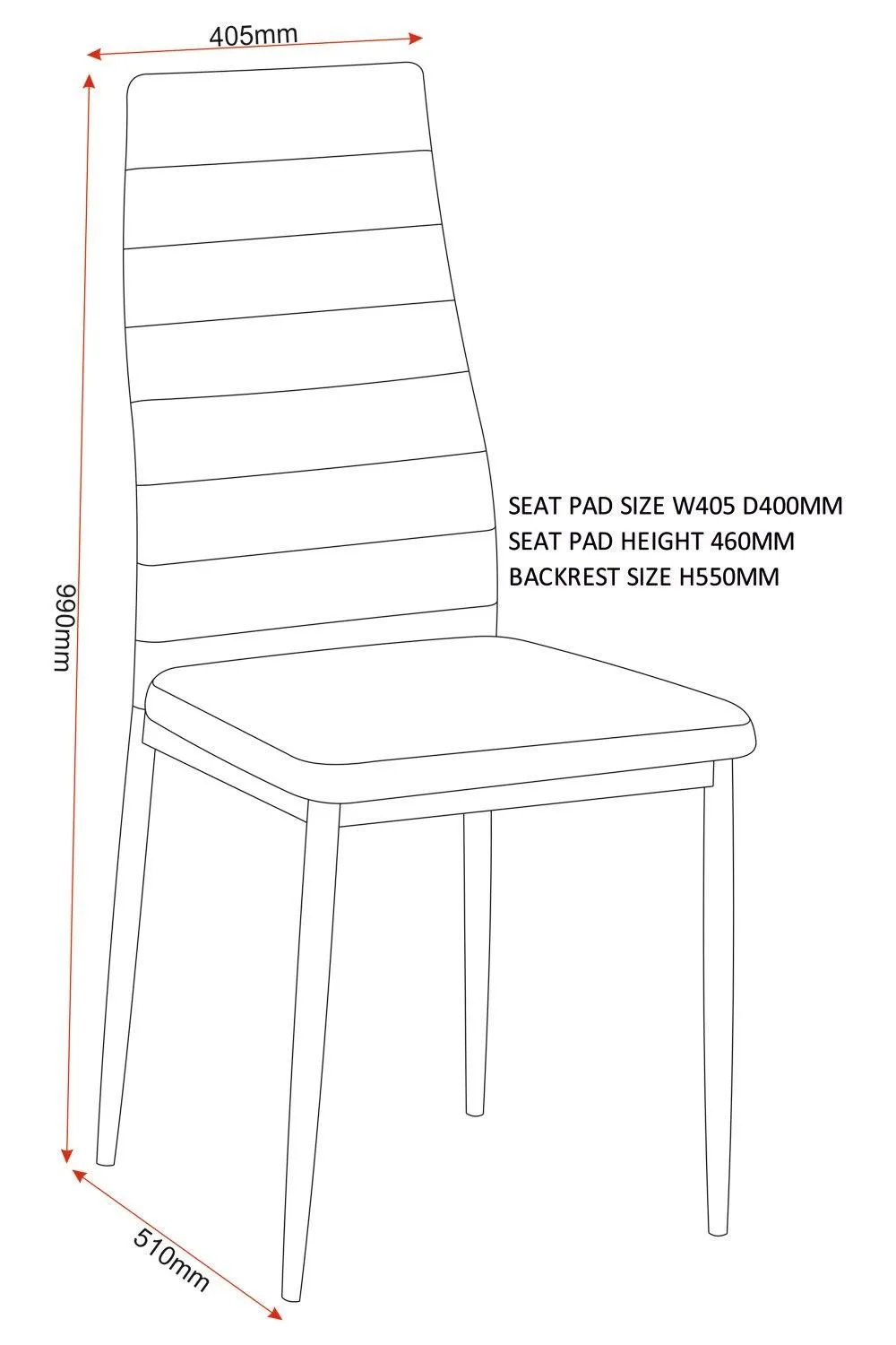 Seconique Abbey Chair ( Pair ) in Grey 6