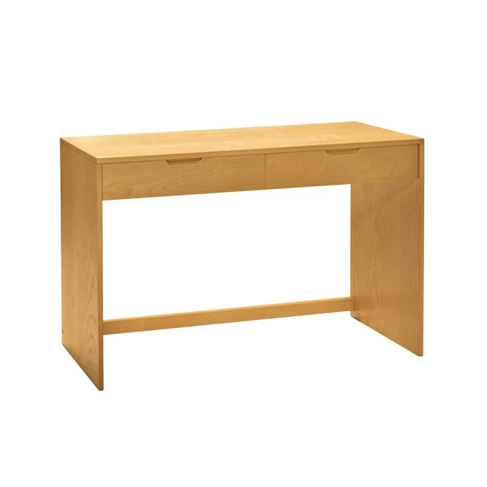sweeek Wood Decor Console 2 Drawers 120 cm in Beige 2
