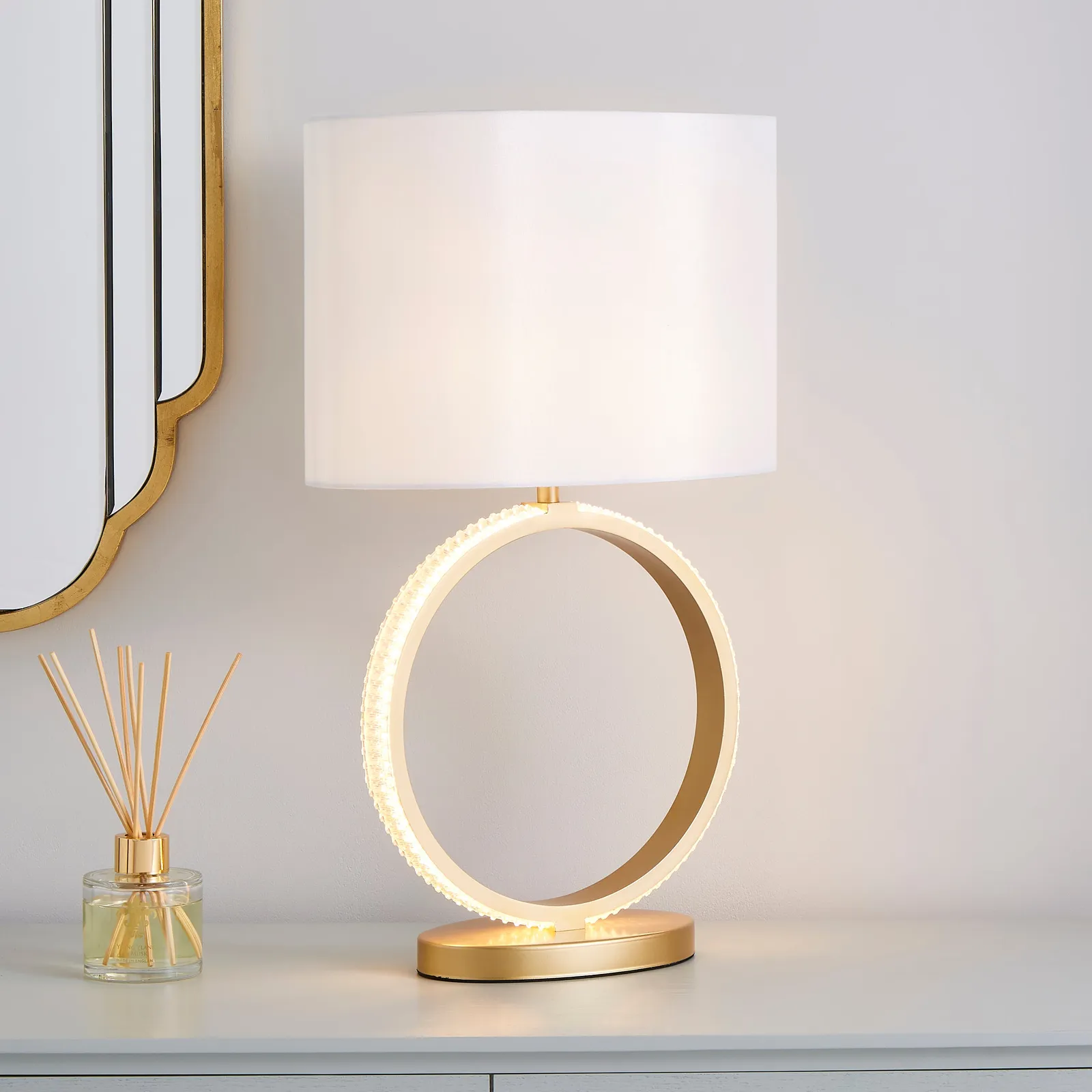 Hotel Harrogate Integrated LED Table Lamp Gold
