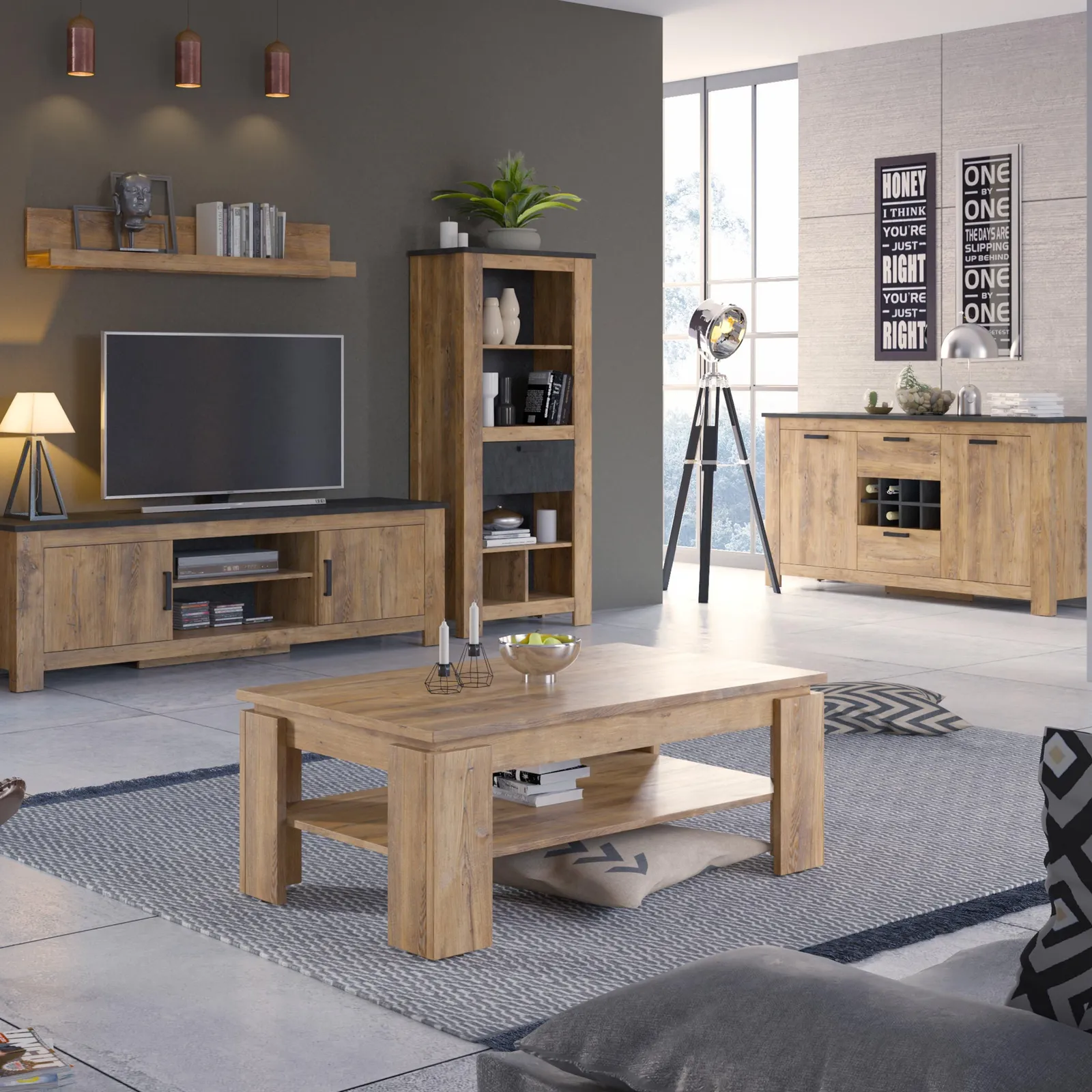 Furniture To Go Rapallo Extending Dining Table 160-200cm in Brown 5