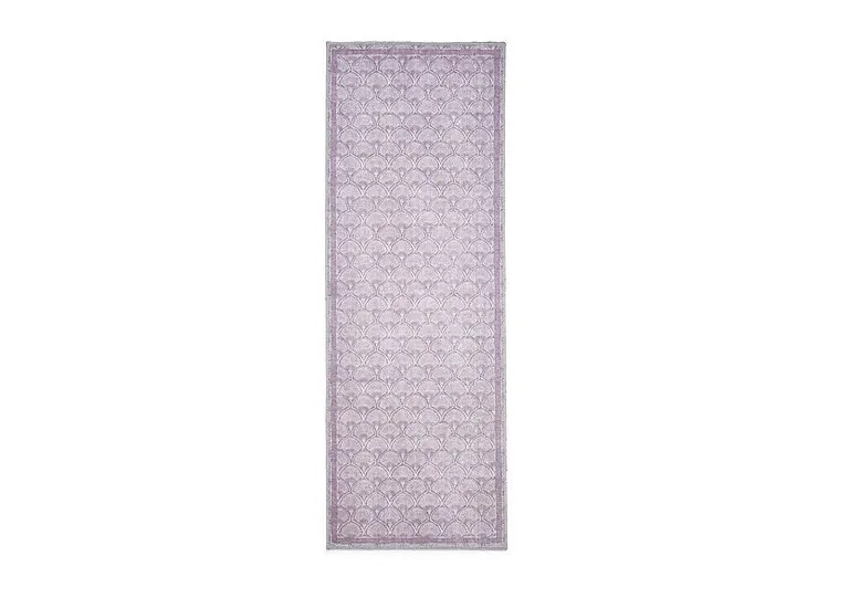 Washable Deco Peacock Runner - Lilac