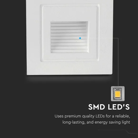 Set of 4 V-TAC 3W LED Square Step Lights 4