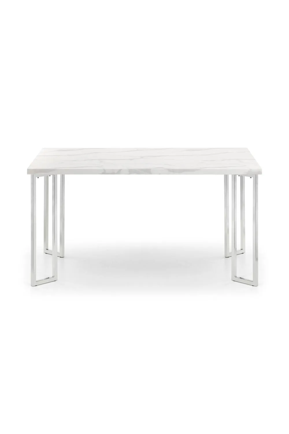 Julian Bowen Positano Rectangular 4-6 Seater Dining Table in White 3