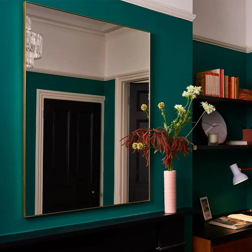Heal's Fine Edge Mirror Rectangle 50x50cm Black 3