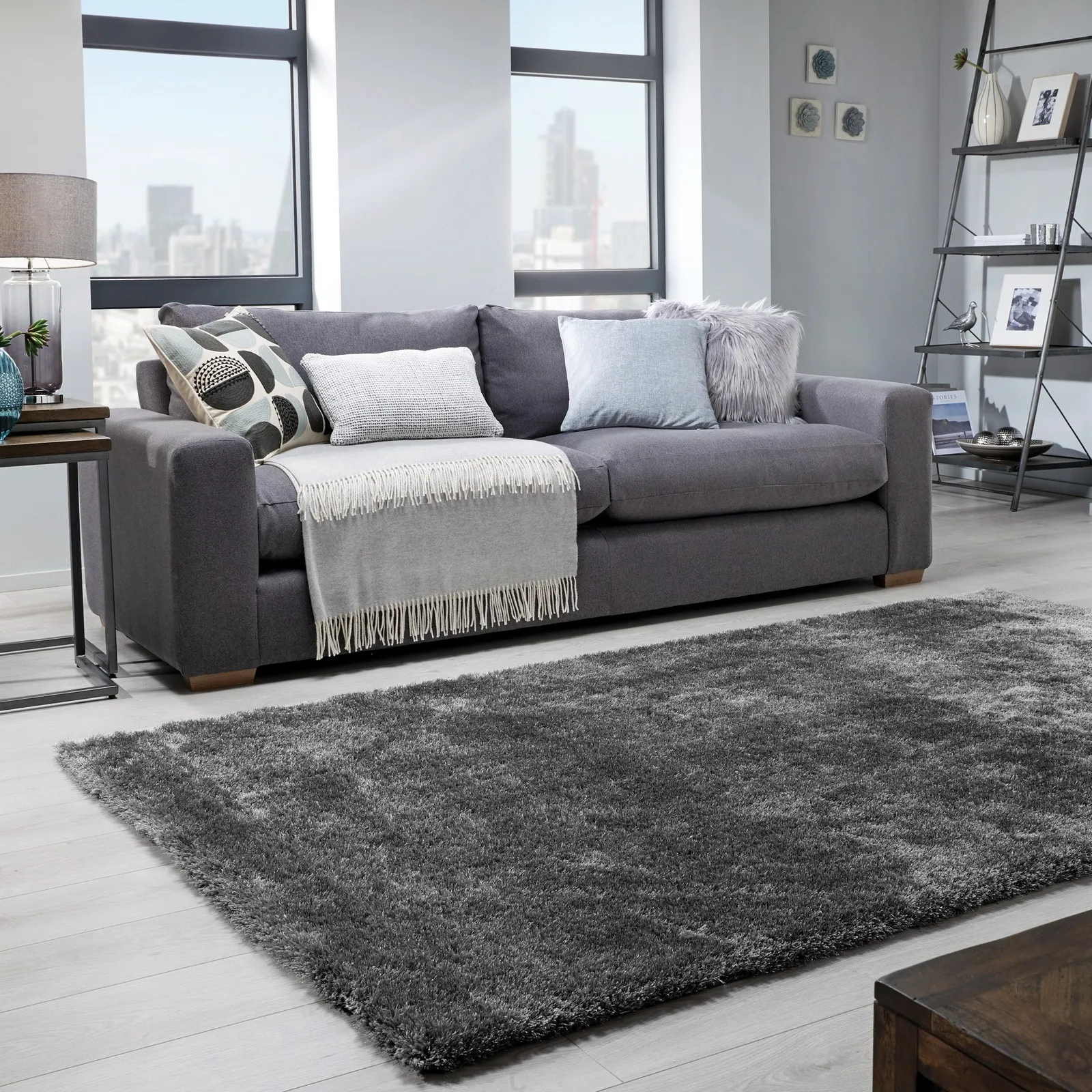 Indulgence Shaggy Rug Grey