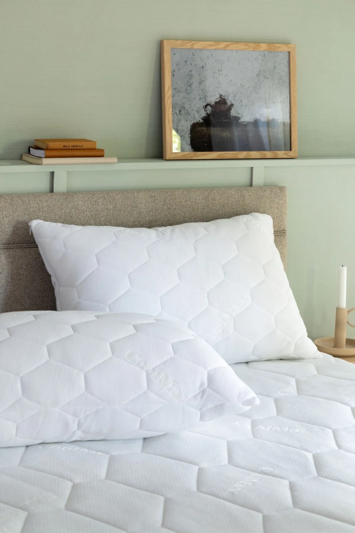 Soak&Sleep Waterproof Coolmax Pillow Protector Pair in White 4