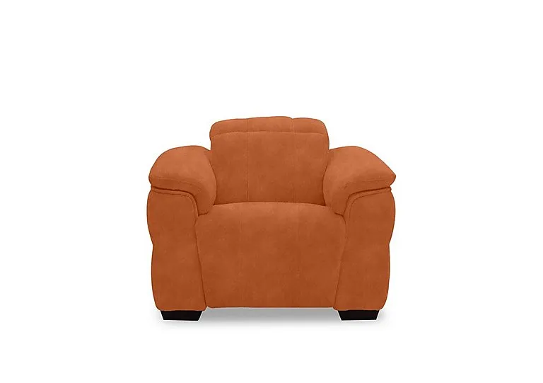 Inca Fabric Power Recliner Chair with Power Headrest - Dexter Pumpkin