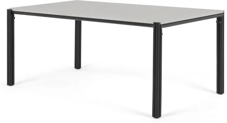 Baylor Coffee Table, Black and Marble