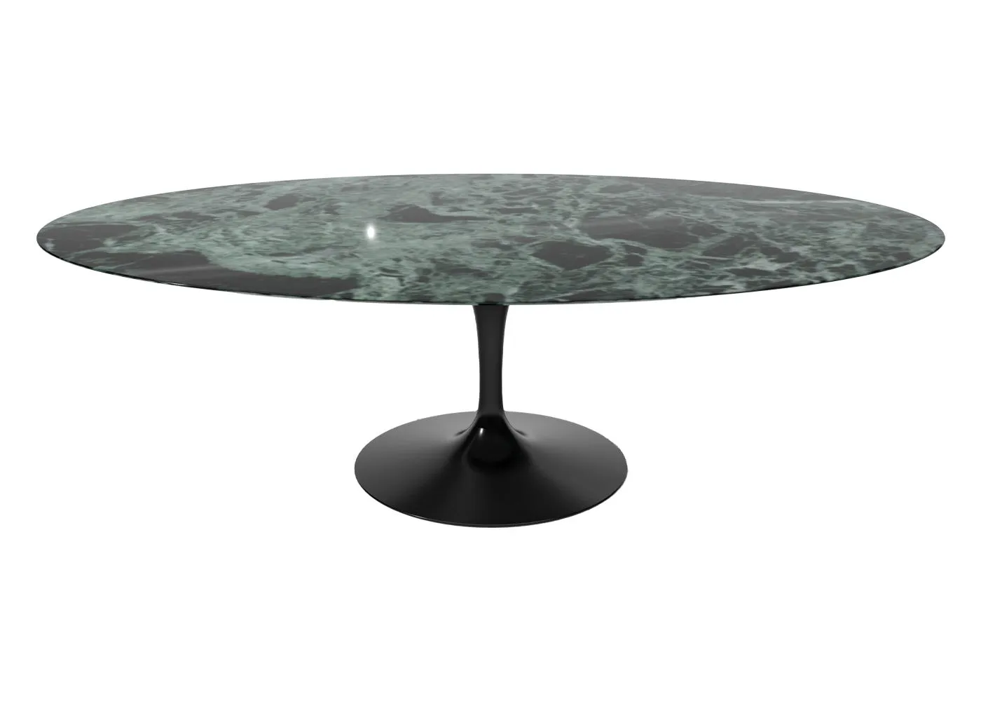 Knoll Saarinen Dining Table with Black Base in Verdi Alpi 244cm 1