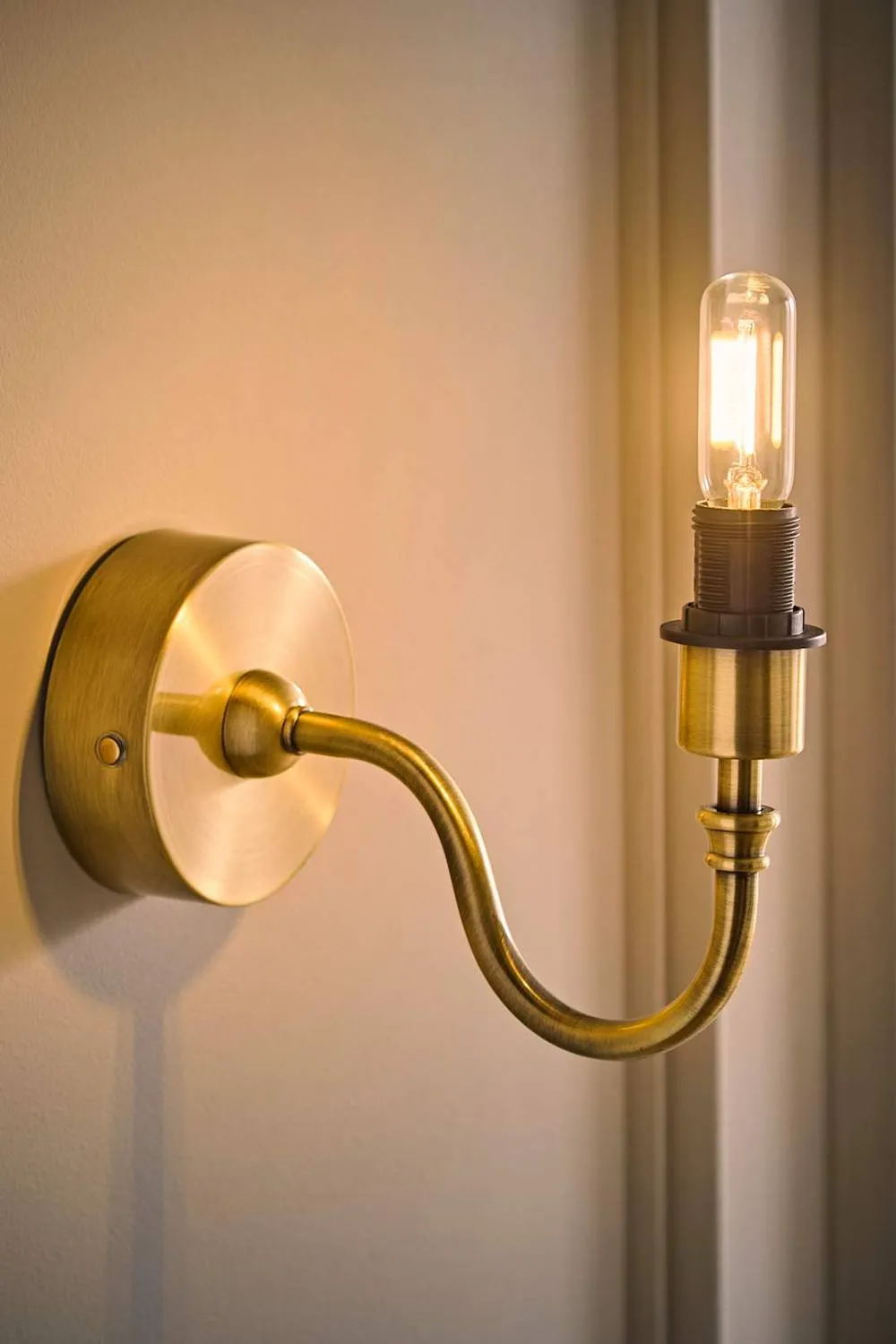 ValueLights Lowe Pair Metal Portable Rechargeable Wall Light Base Only in Gold 3