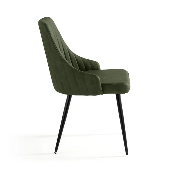 Shea Set of 2 Dining Chairs, Faux Leather 6