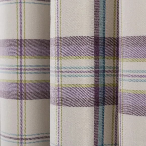 Henley Checked Eyelet Curtains 3
