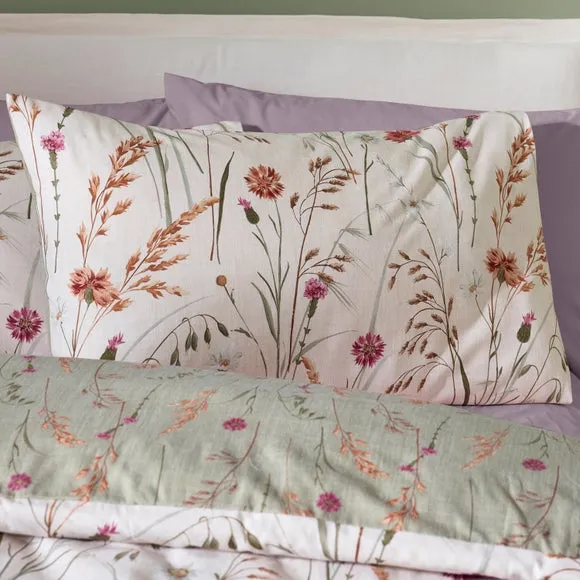 Catherine Lanfield Grasmere Floral 100% Brushed Cotton Duvet Cover & Pillowcase Set 2