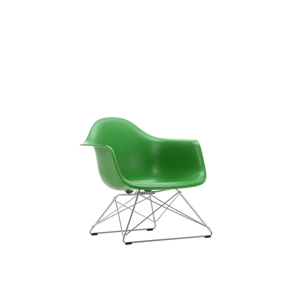 Vitra Eames LAR Chair Green Chrome Wire Base With Cross Struts