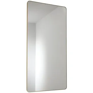 Abode Mayar Brushed Brass Tablet Bathroom Mirror - 900 x 450mm