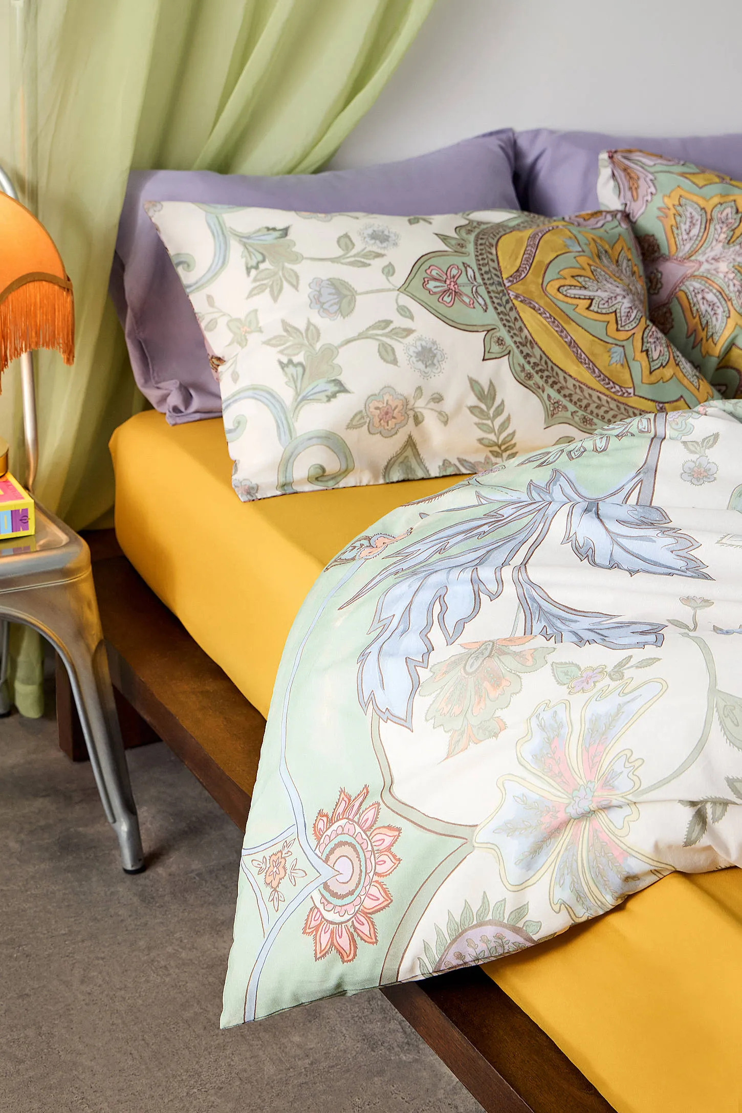 Mint Saffron Duvet Set - Mint 4
