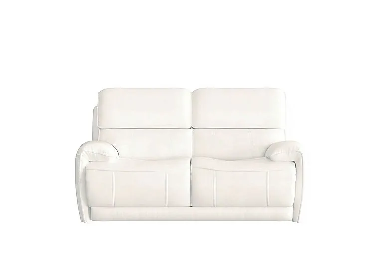 Link 2 Seater Leather Sofa - BV Star White