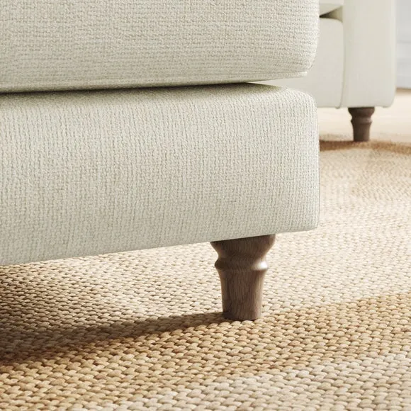Flori Chunky Chenille Footstool 4
