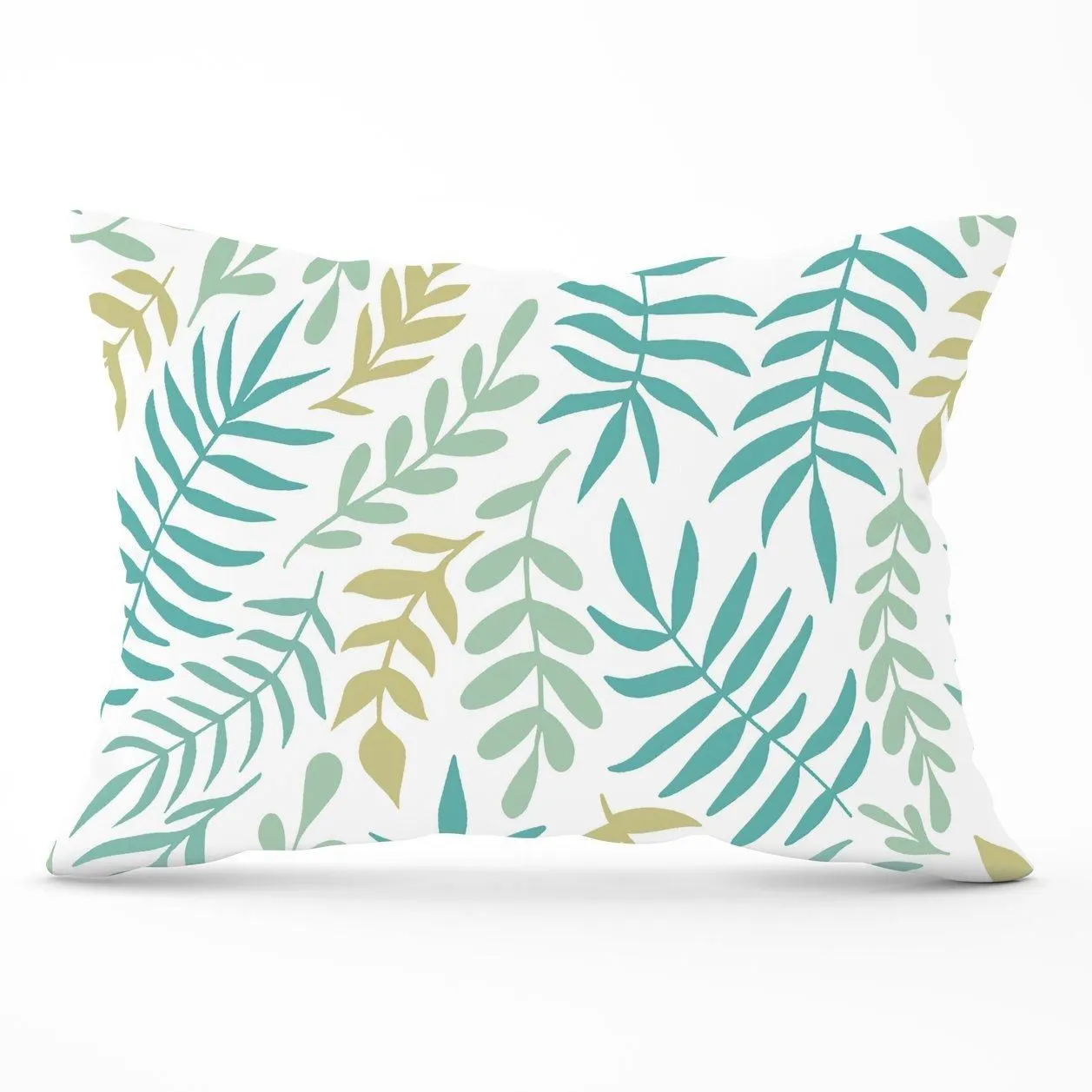 Warren Reed - Designer Multicolor Leafs & Branches Cushions in Green