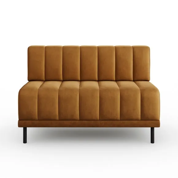 Amali Long Dining Bench, Matte Plush Velvet 5