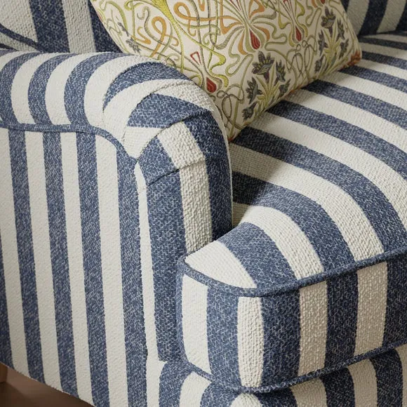 Beatrice II Striped Boucle Snuggle Chair 3